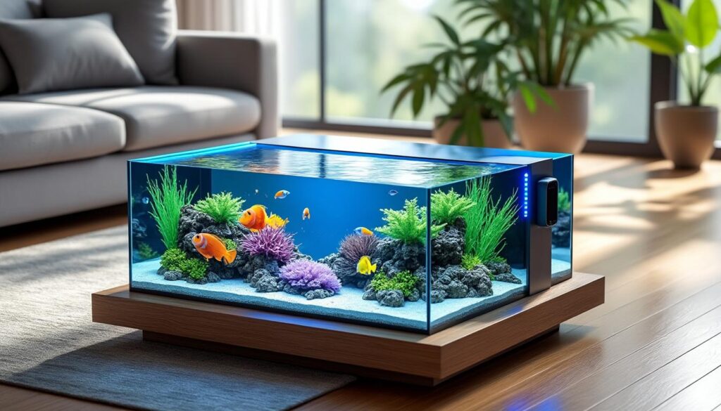 découvrez notre guide d'entretien complet pour une table basse aquarium et apprenez à maintenir votre meuble original en parfait état, alliant décoration et bien-être pour vos poissons.