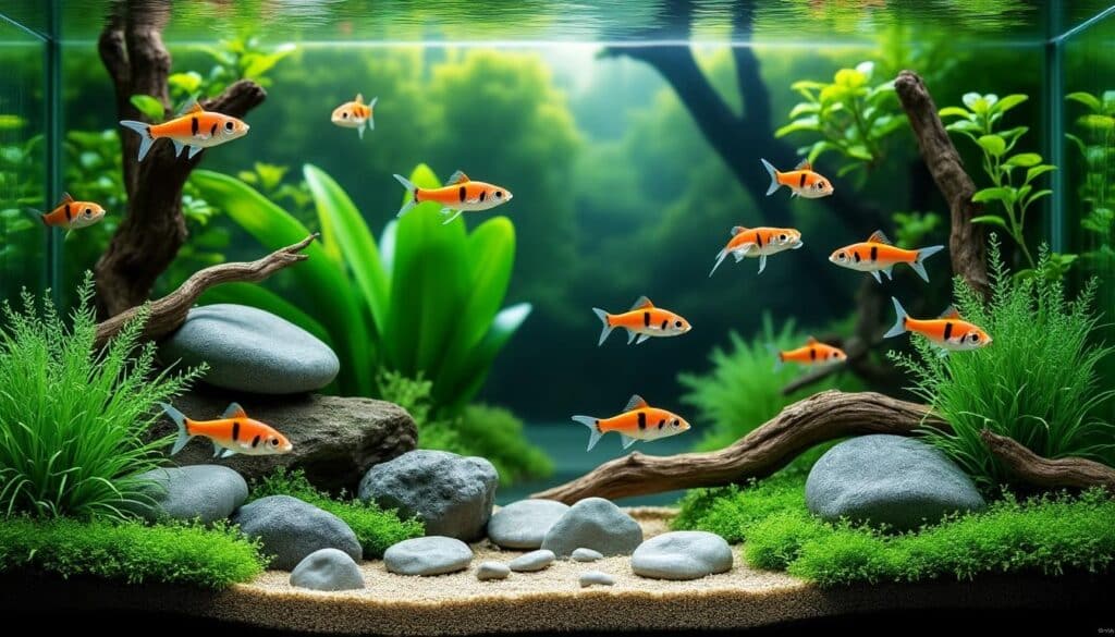 découvrez comment maintenir un bac asiatique avec trigonostigma heteromorpha, le poisson-cellophane, en respectant ses besoins spécifiques pour un aquarium équilibré et harmonieux.