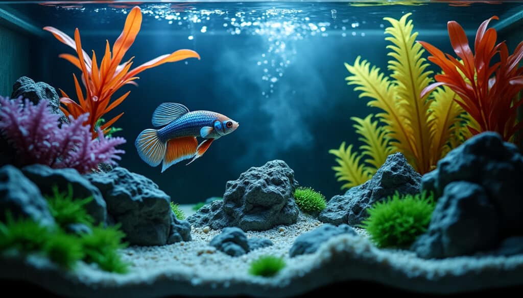 découvrez comment le décor de l'aquarium peut influencer le stress des poissons, avec un focus sur le betta splendens et ses besoins spécifiques.