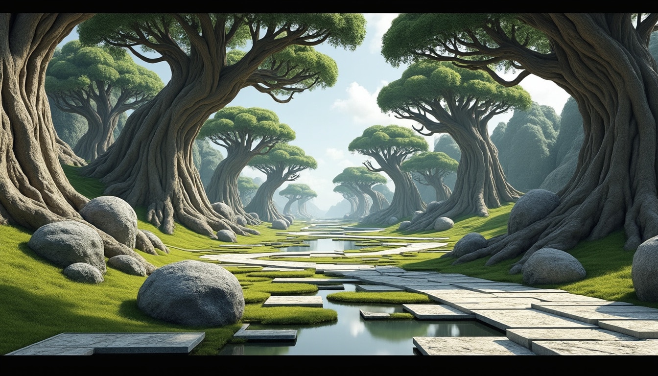 découvrez comment créer une illusion de perspective inspirée du style unique d'amano, expliquée de manière simple et accessible pour tous.